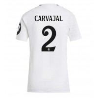 Camisa de Futebol Real Madrid Daniel Carvajal #2 Equipamento Principal Mulheres 2024-25 Manga Curta